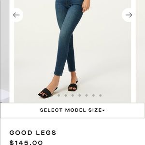 NWT Good American Good Legs skinny jeans